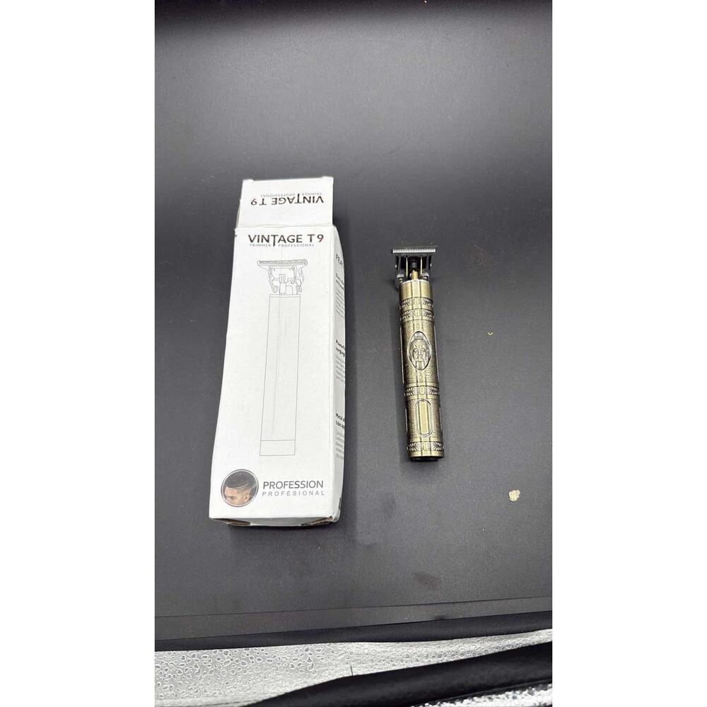 Vintage T9 Professional Hair Trimmer Cordless 2 Clipper Men Bronze Gold 26